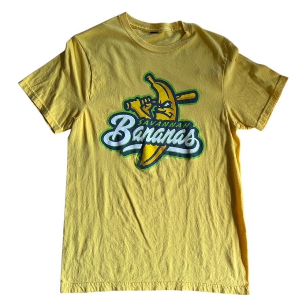 Savannah Bananas baseball yellow classic logo shirt Size Small